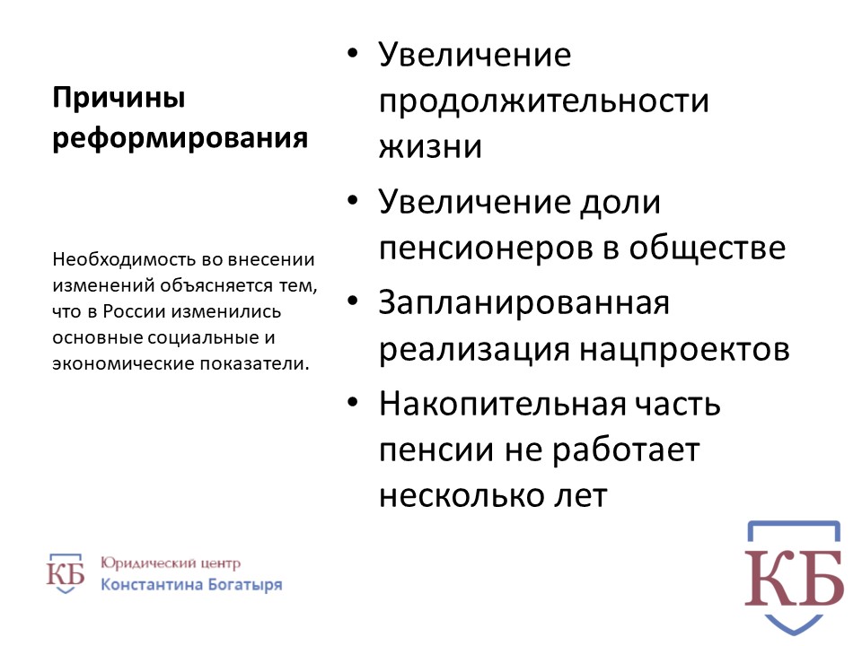 Проект реформы пенсионной реформы